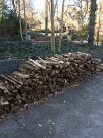 Great seasoned firewood that can be purchased by the bin.