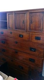 Very unique antique Asian storage cabinet with lots of potential