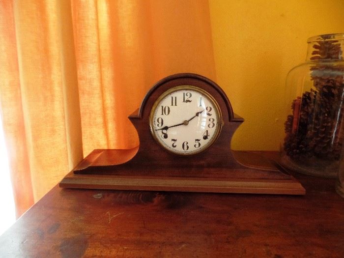 One of several antique clocks ( this one has no key)