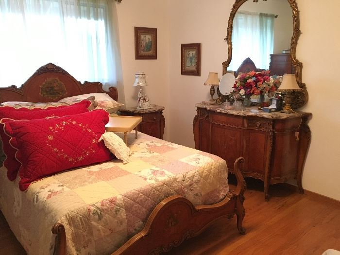 The Ladies Cresser, Side Table and Large Bed