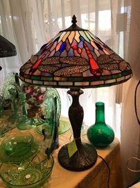 Dragonfly Tiffany-style Lamp. 
