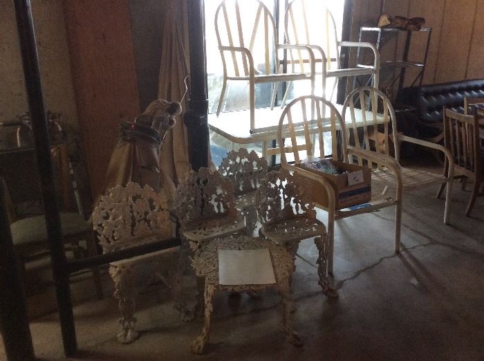 Cast iron chairs