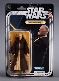 Offered is a Star Wars The Black Series 40th Anniversary Ben (Obi-Wan) Kenobi action figure. There is a small imperfection on the left side of the card. Please see photos for a closer look at the actual item you will receive.