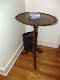 Mahogany candlestick table