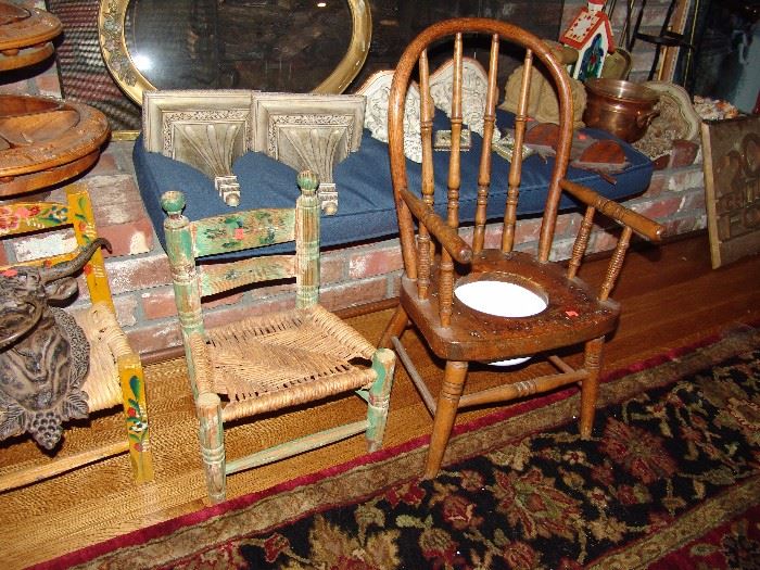 Potty chair and child's chair