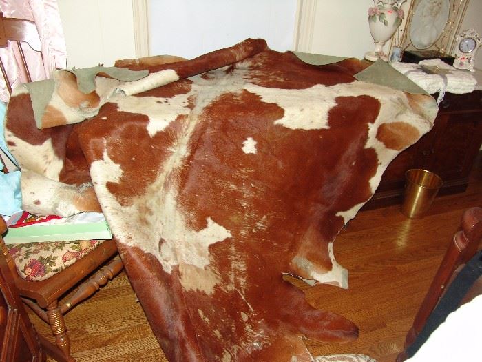 Two cowhides