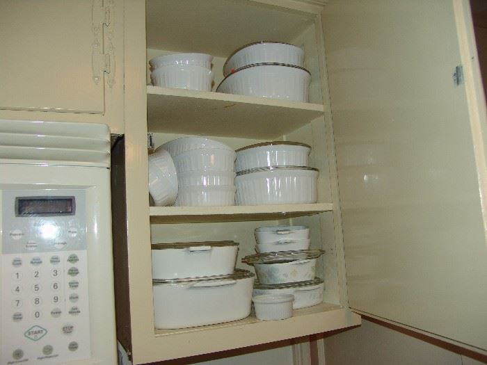 Large assortment of corning ware