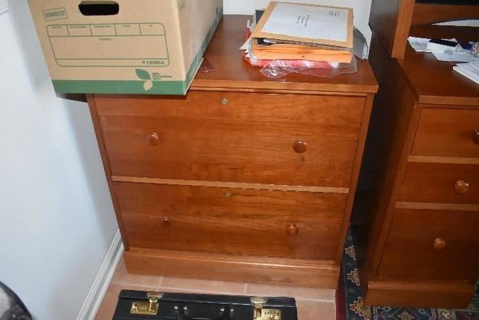 Two drawer Cherry File cabinet SOLD prior to the one day sale on line....