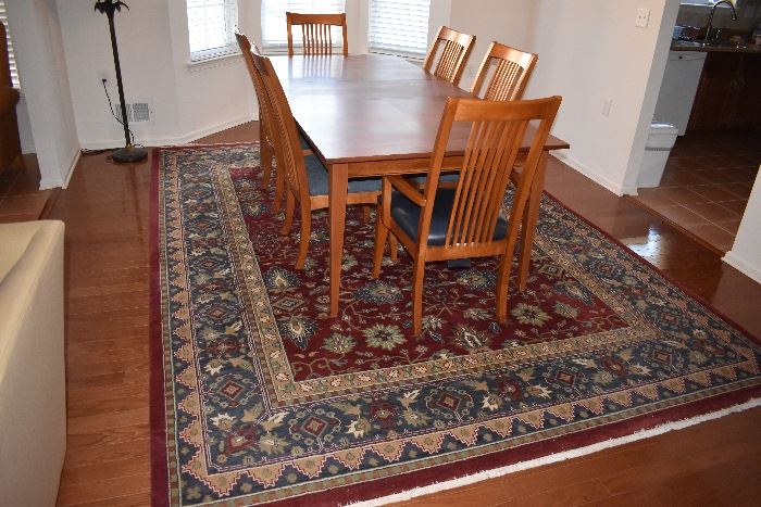 BOTH Oriential Rugs size in the two rooms  are 
8.4 x 11.6 approximately 