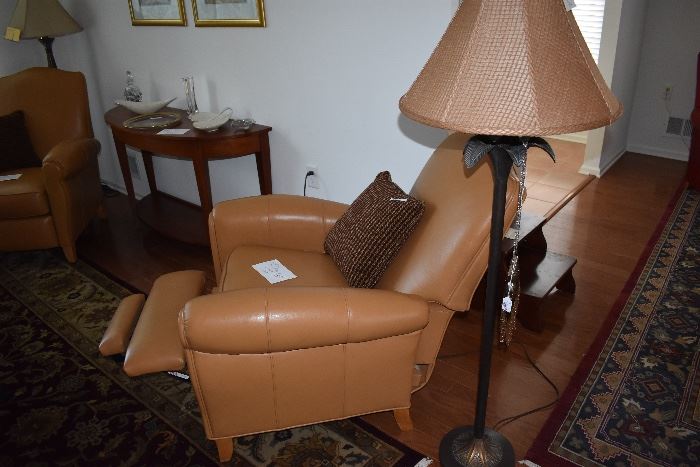 Unique "Ethan Allen" made in America,  reclining  Leather chair