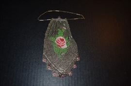 Beautiful Antique Silver Mesh Bag by Whiting and Davis