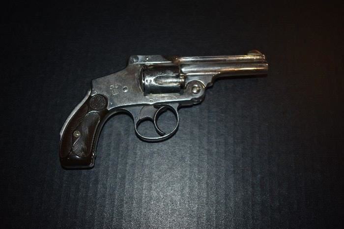 Antique "Lemon Squeeze 38 caliber handgun purchased in 1902. More detail on this and other antique rifles, shotguns, carbines, etc. to come
