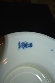 Gorgeous Flow Blue Punch Bowl in Beautiful Condition! The wording on the underside of the base reads: Doulton Burslem England Vernon