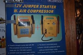 12 Volt Jump Starter with Air Compressor