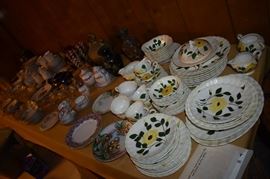 Loads of Collectible China and Glassware nearly all had been wrapped in paper ranging from 1946 to  1945 as is the same with nearly all the collectible china, glassware and pottery in this estate