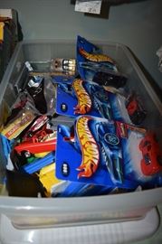 Vintage Hot Wheels and other Vintage Toys in Container