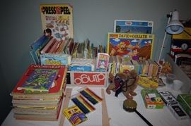 Vintage Children's Toys, Puzzles, Games