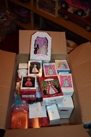 Loads of Vintage Dolls and Accessories in this Estate! From Barbies to Elvis to Back Street Boys to 90210 to Country Music Dolls Plus Accessories Galore especially for Barbie! We also have Vintage Ty Beanie Babies and Disney Characters --- A large collection represented here as you can see! We even have a large collection of Barbie Ornaments and Bradbury Mint Porcelain Barbie Figurines!