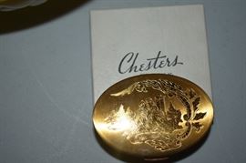 Vintage Old/New "Chesters" Compact with original box