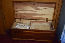 One of Two Antique Cedar Chests in the Estate