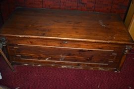 One of Two Antique Cedar Chests in the Estate