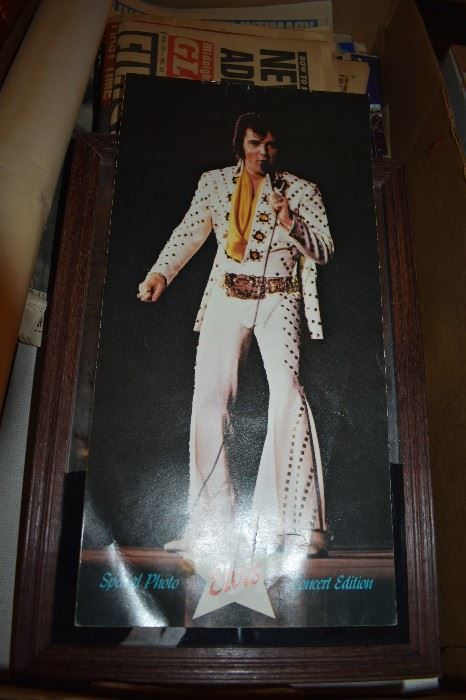 Elvis Concert Brochure ( the only way you could get this one is by attending the concert )The Box that this is in contains many Elvis Pictures, Newspapers, Magazines, Photos, Posters and More!!! 