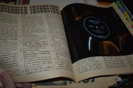 Elvis Magazine featuring a bendable Elvis Live Record!
