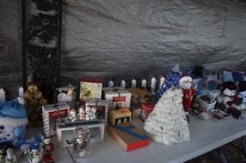 Lots of Very nice Vintage Christmas items in this Estate many new in box and many still with tags. From Village Pieces to Santa to Snowmen to Ornaments, Lights, Snow Globes, Gift Bags and more you find it all and best of all "It's just in time for Next Christmas!!!"