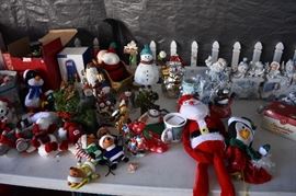 Lots of Very nice Vintage Christmas items in this Estate many new in box and many still with tags. From Village Pieces to Santa to Snowmen to Ornaments, Lights, Snow Globes, Gift Bags and more you find it all and best of all "It's just in time for Next Christmas!!!"