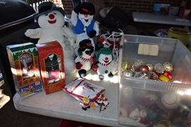 Lots of Very nice Vintage Christmas items in this Estate many new in box and many still with tags. From Village Pieces to Santa to Snowmen to Ornaments, Lights, Snow Globes, Gift Bags and more you find it all and best of all "It's just in time for Next Christmas!!!"