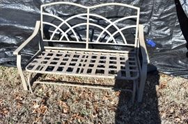 This Outdoor Glider comes complete with a New Set of Cushions!