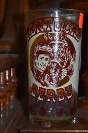 Just thought I would throw this in. This a Kentucky Derby 1977 Drinking Glass, one of many collectible Drinking Glasses in this Estate