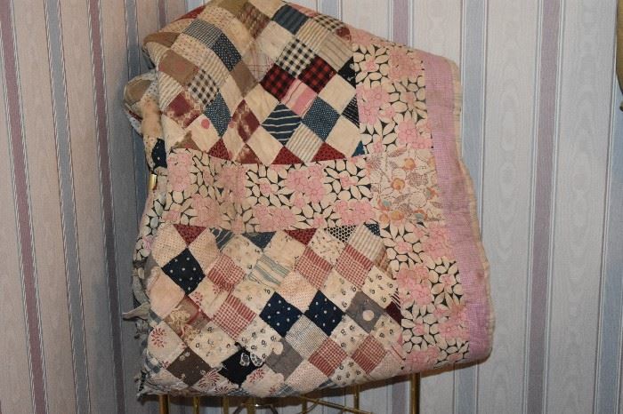 Just some of the many Antique Quilts, Linens, Crochet Items Galore in this Estate!