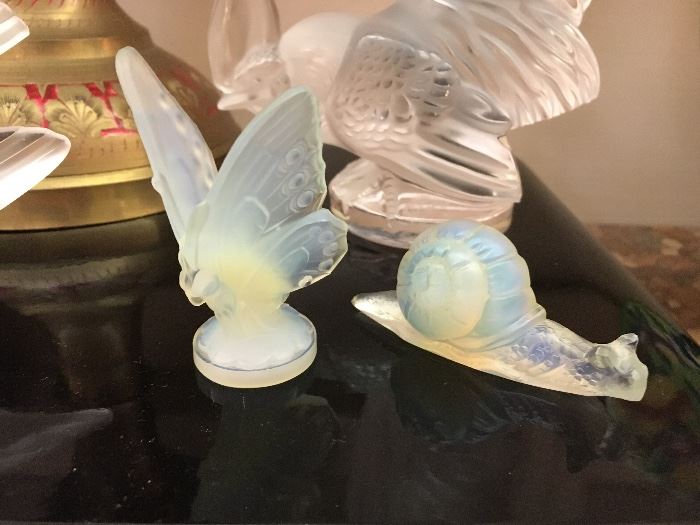 Two pieces of Sabina Glass, Paris France.