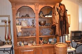 Bookcase, Thistle Green Ltd. Mink Fur Swag Jacket