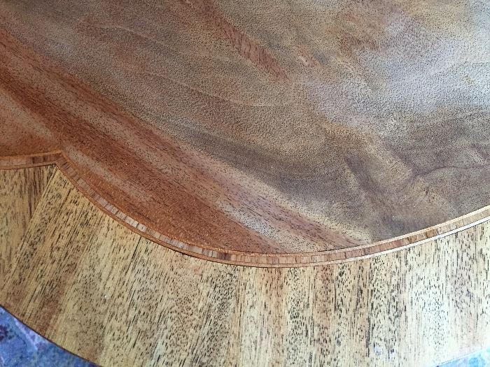 Closeup of dining table detail 
