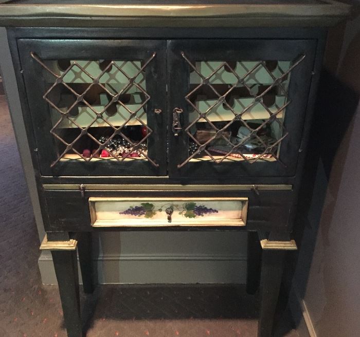 Painted wine cabinet 