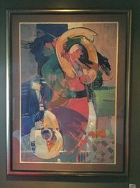 Amazing abstract framed art piece 