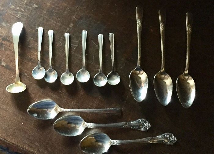 Sterling silver salt spoons