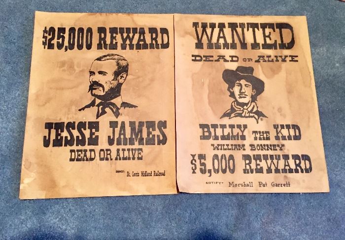 Reproduction wanted posters 