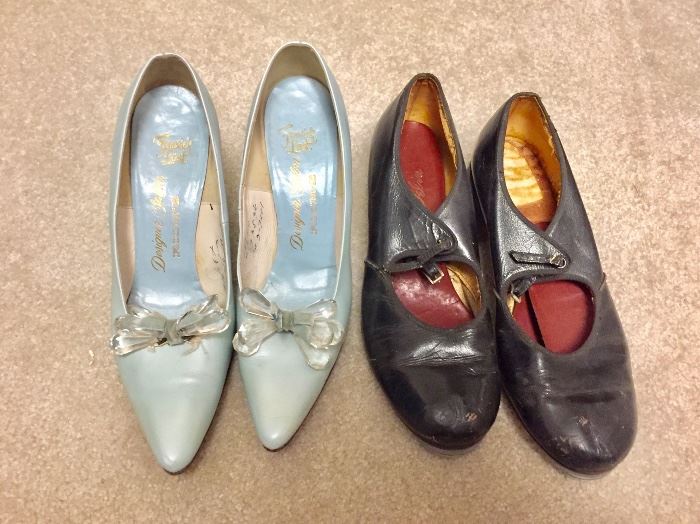 1950's evening shoes and 1940's tap shoes 