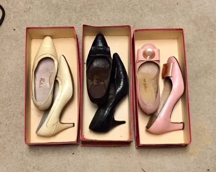 Vintage heels in original boxes 