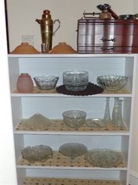 Glassware and Shelving unit for sale