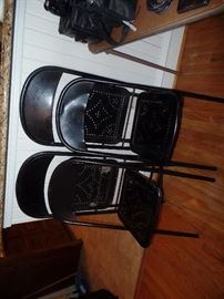 Set of four Folding Chairs