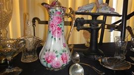 Painted Pitcher, Vintage Scale