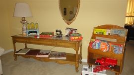 Weiman Console Table, Coffee Table Books, Childrens Games and Books