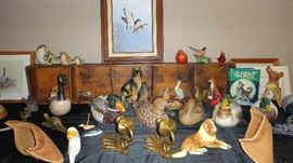 Animals, primitive shelving unit