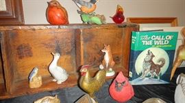 Porcelain / metal animals