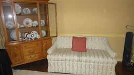 Love Seat, Hard Maple China Cabinet