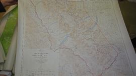 Large Maps, Glacier National Park, 1960's